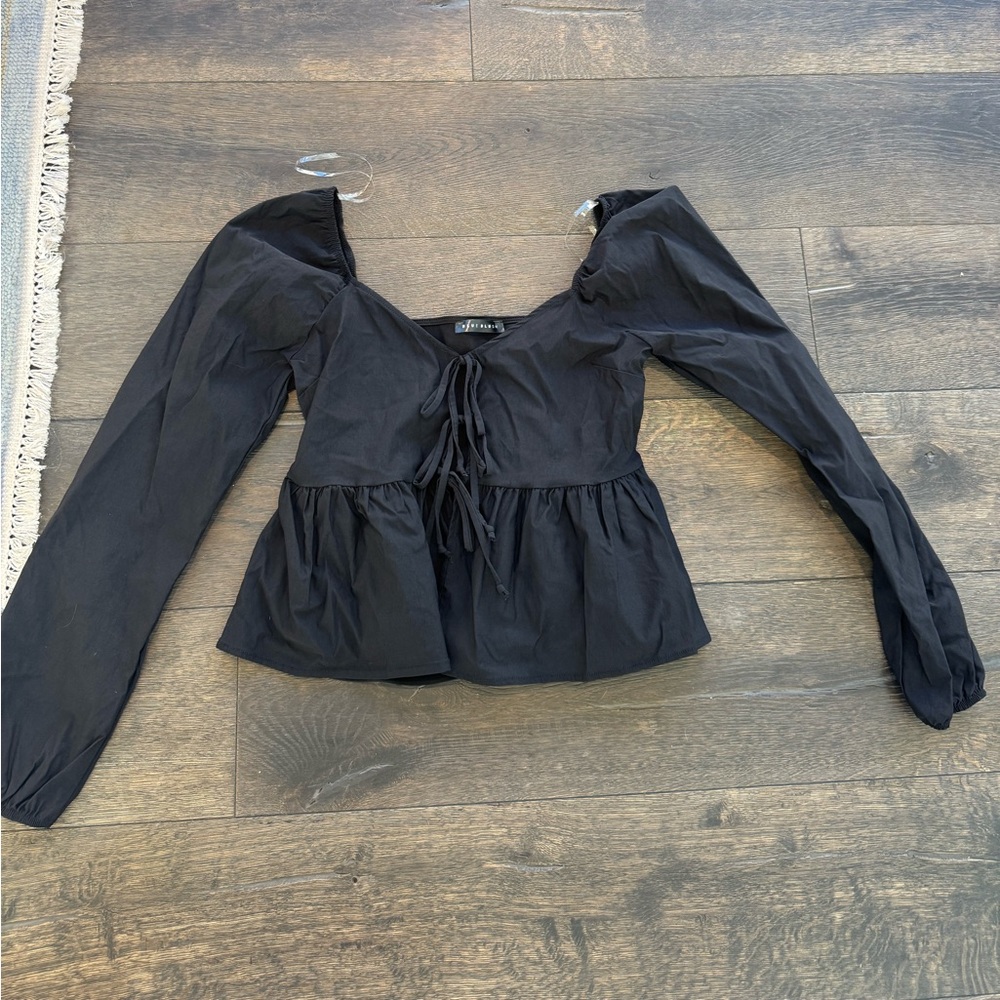 Black tie front top